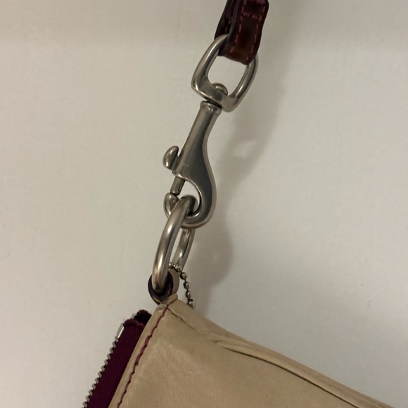 Coach Cream Leather Wristlet - Picture 7 of 9